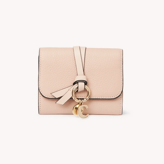 Chloé Alphabet Trifold Wallet in Grained Leather