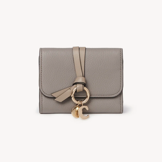 Chloé Alphabet Trifold Wallet in Grained Leather